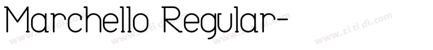 Marchello Regular字体转换
